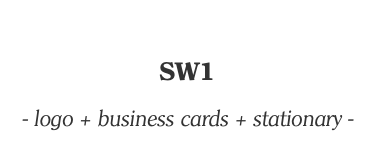  SW1 - logo + business cards + stationary - 